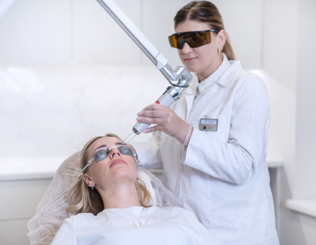 Frakcinis odos atjauninimas lazeriu